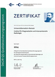 Qualitätssicherungsprogramm für radiologische Interventionen der Deutschen Gesellschaft für Interventionelle Radiologie und minimal-invasive Therapie (DeGiR) für das Jahr 2014 1